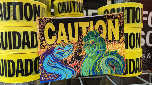 Electric Eels Caution Print/Sticker