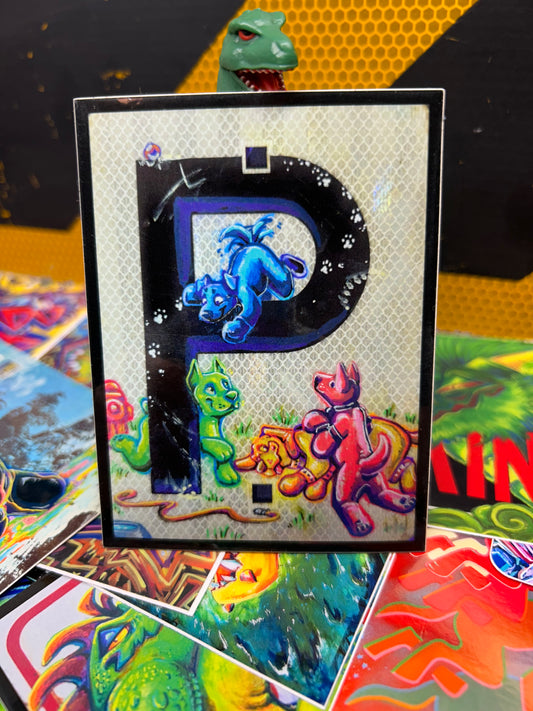 P for Puppy! Sticker