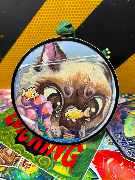 Cat-Fishing Sticker
