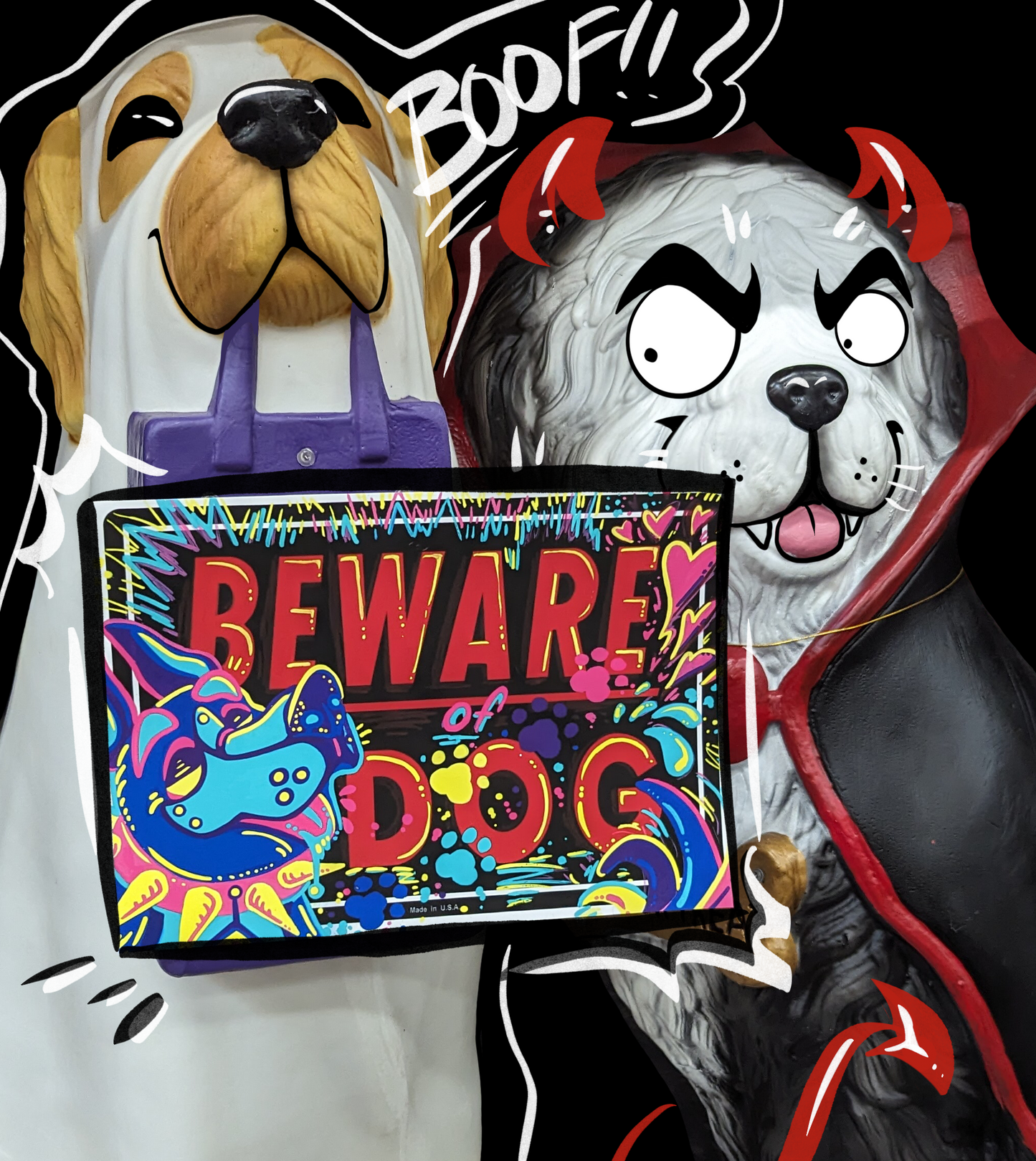 'Beware of Dog' Print/Sticker