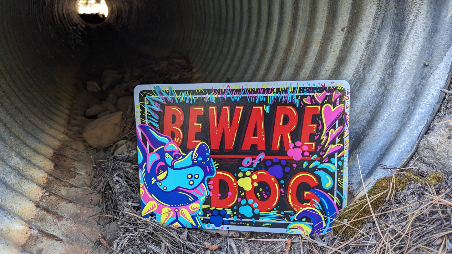 'Beware of Dog' Print/Sticker