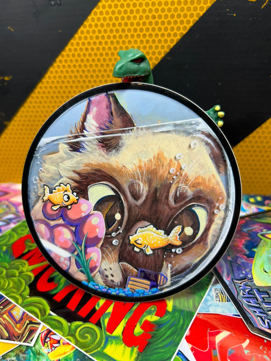 Cat-Fishing Sticker