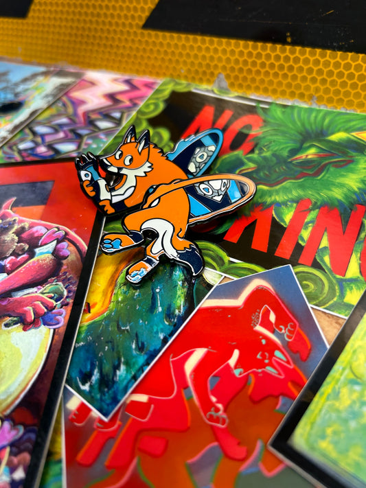 Portal Fox Pins