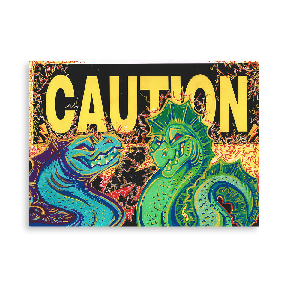 Electric Eels Caution Print/Sticker