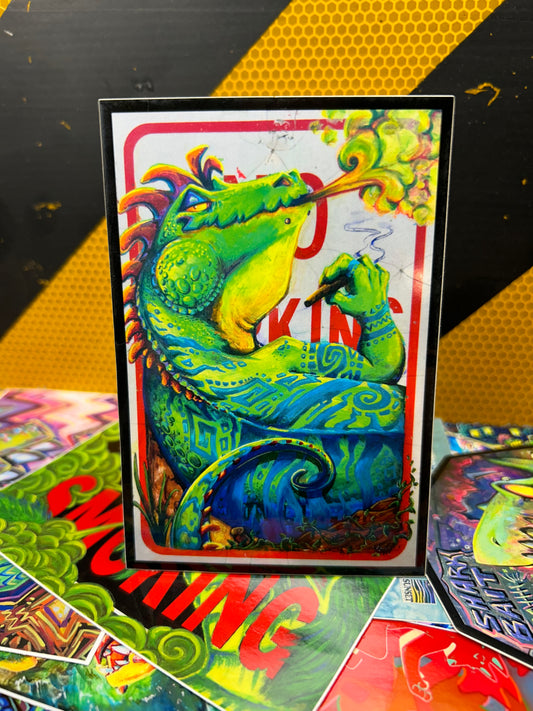 Smokin’ Iguana Sticker