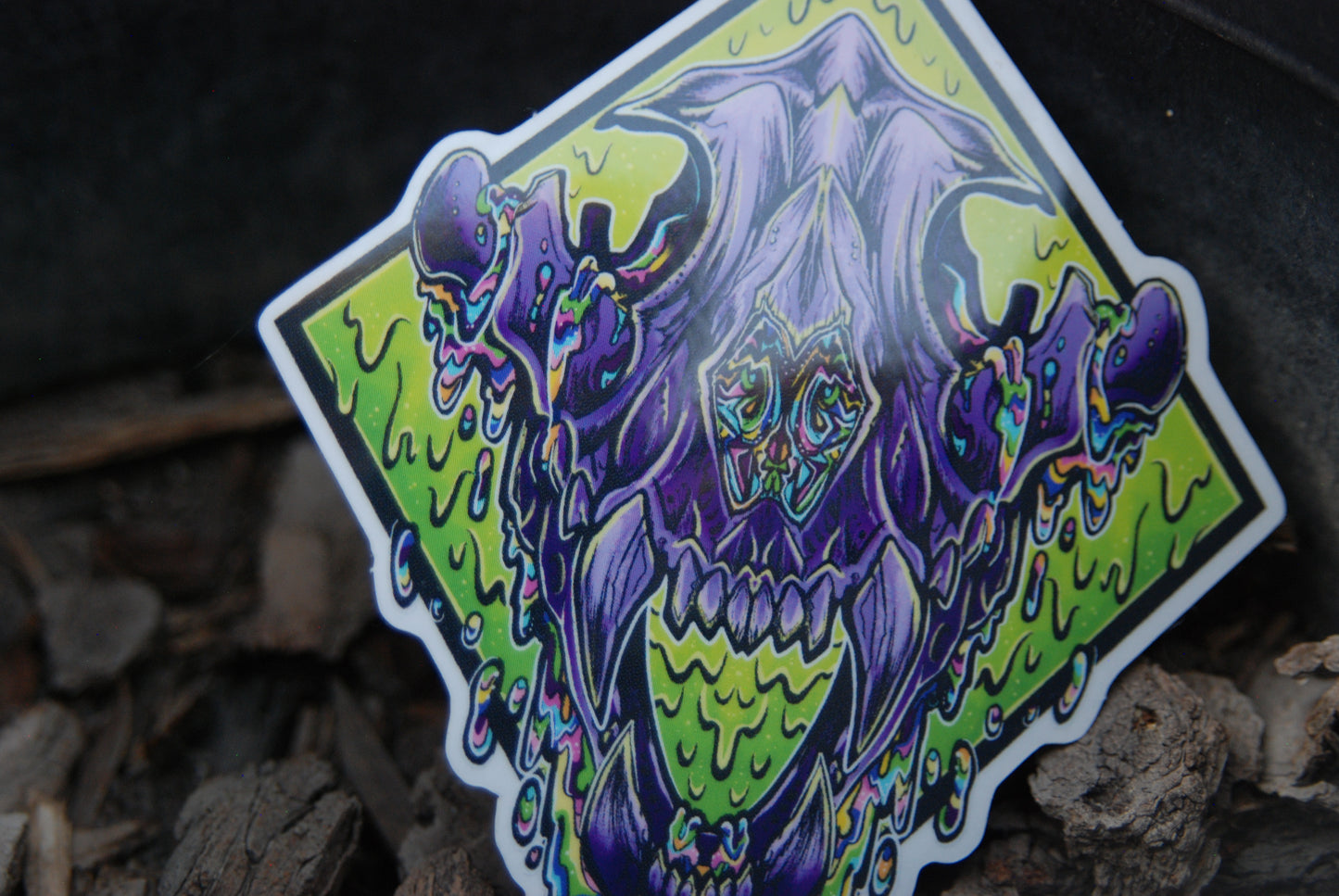 Goopy Skull Sticker